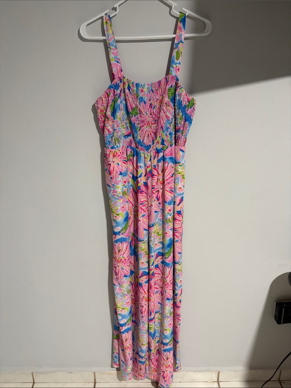 SHEIN Pink Floral Jumpsuit